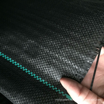 Black / Green PP Woven Fabric Agricultural Weed Control Mat for Weed Barrier